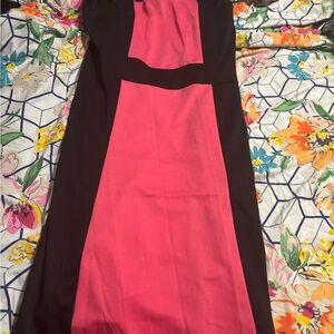 Elegant Pink and Black Dress